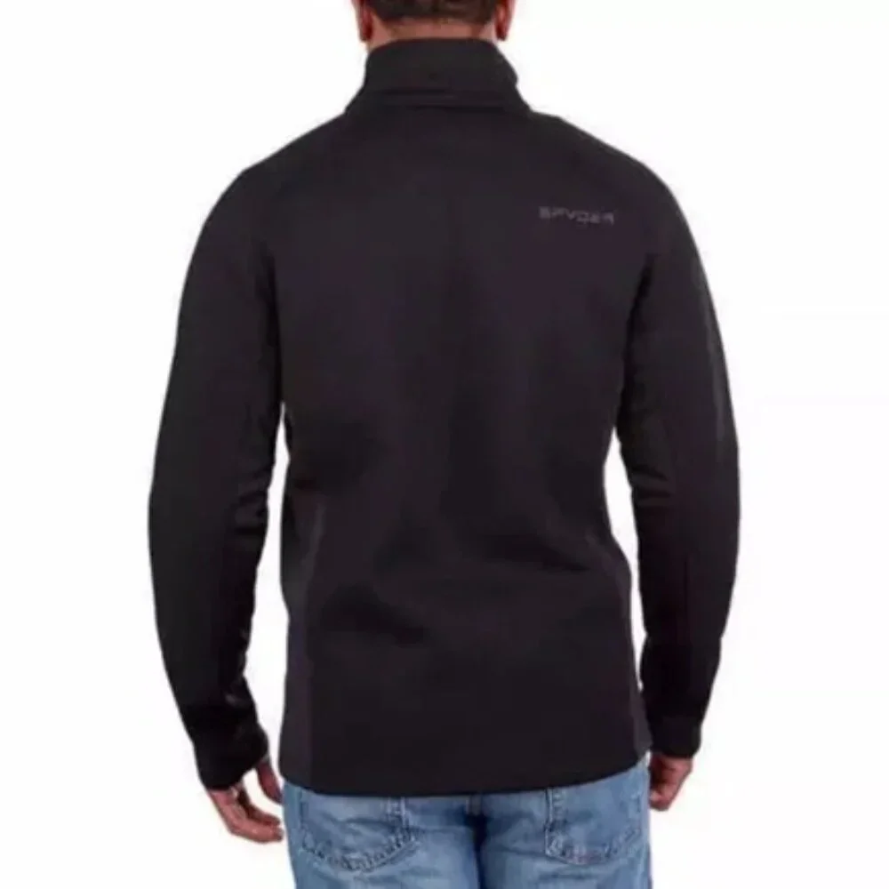 Spyder Black Half-Zip Gait Pullover Sweater Jacket Size M